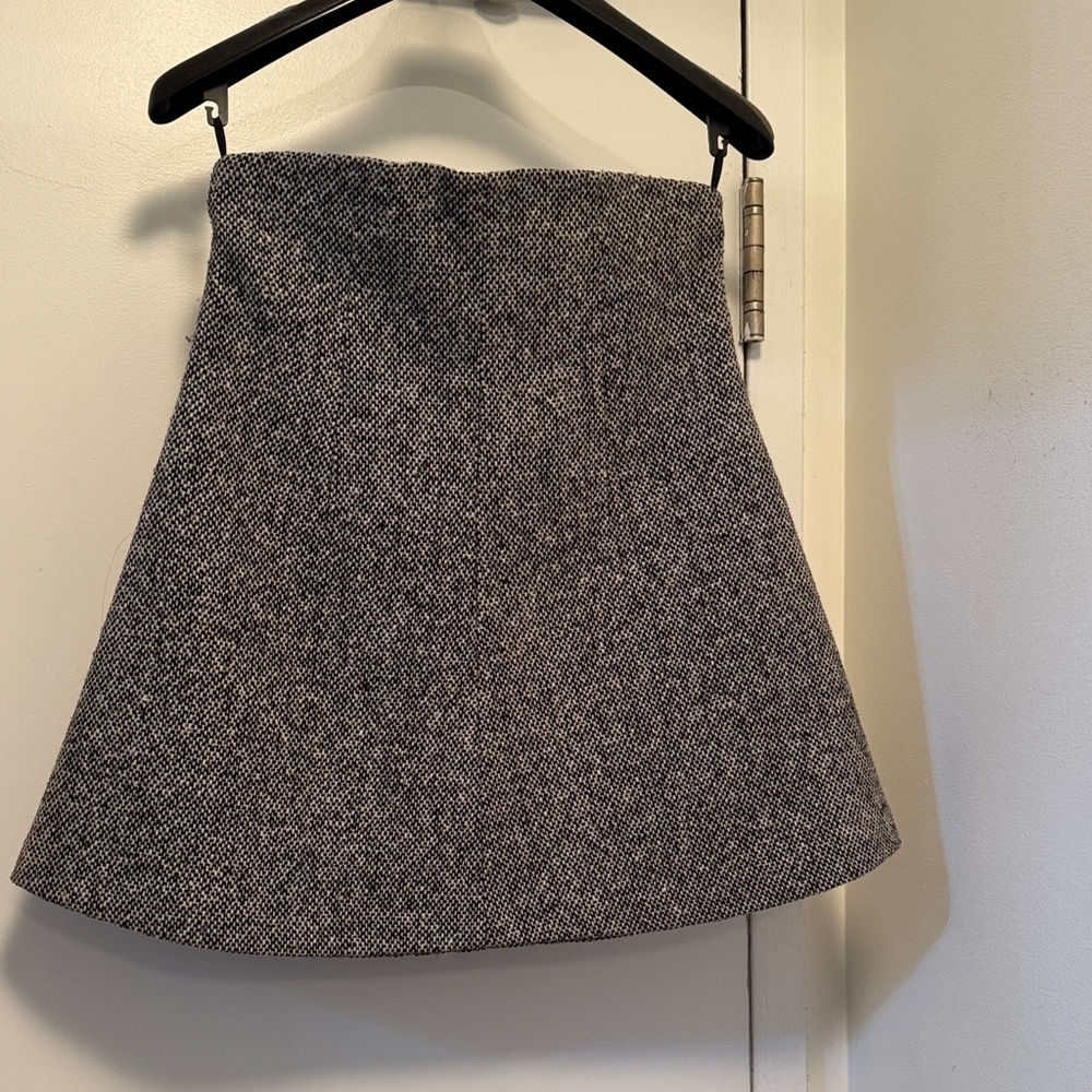 RED Valentino Black and White A-Line Skirt